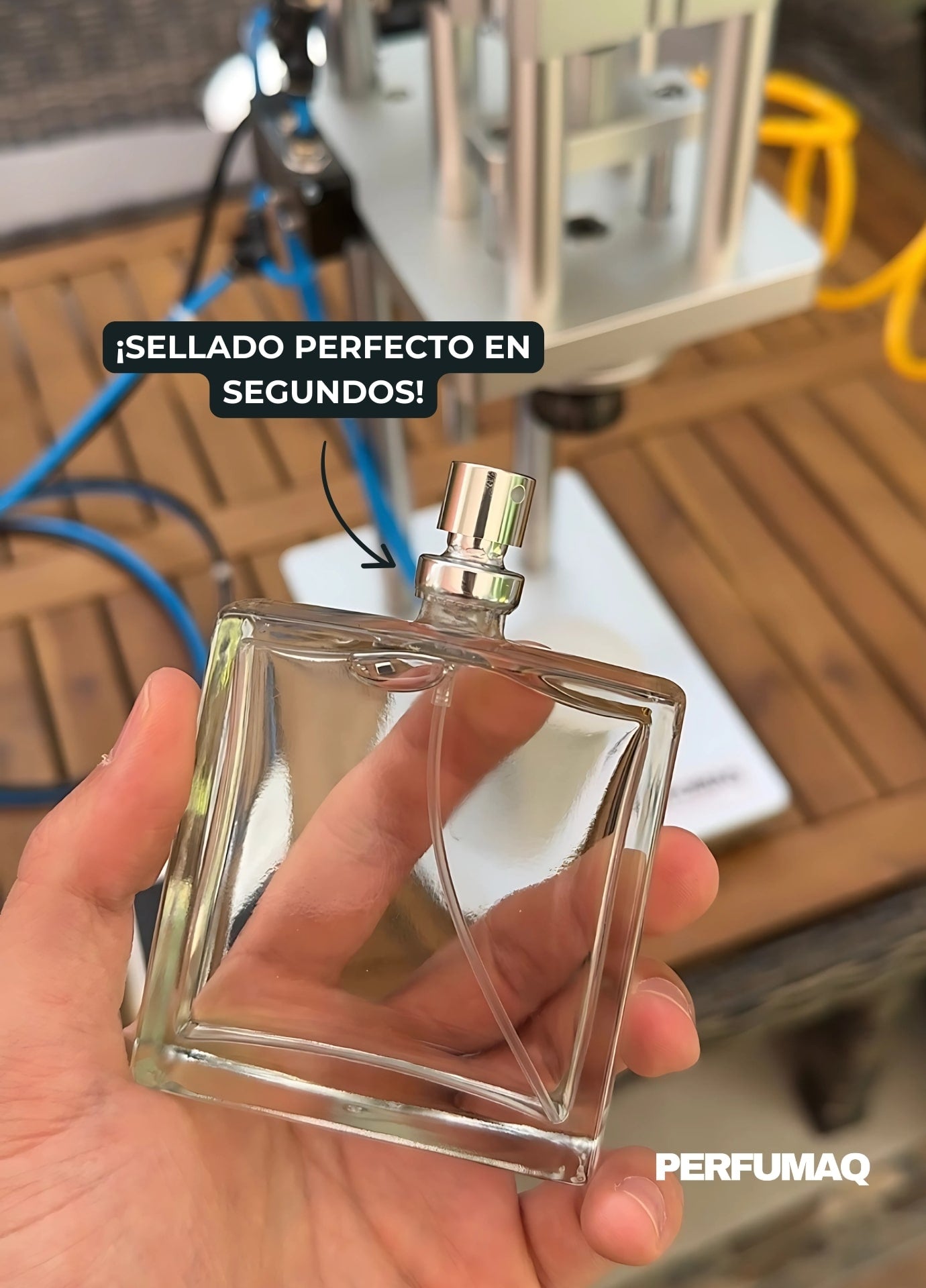 Máquina Semiautomática para Sellar Perfumes