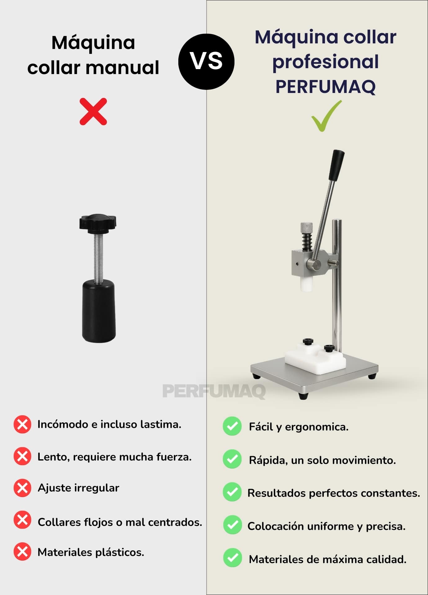 Máquina Manual para colocar collar de perfume