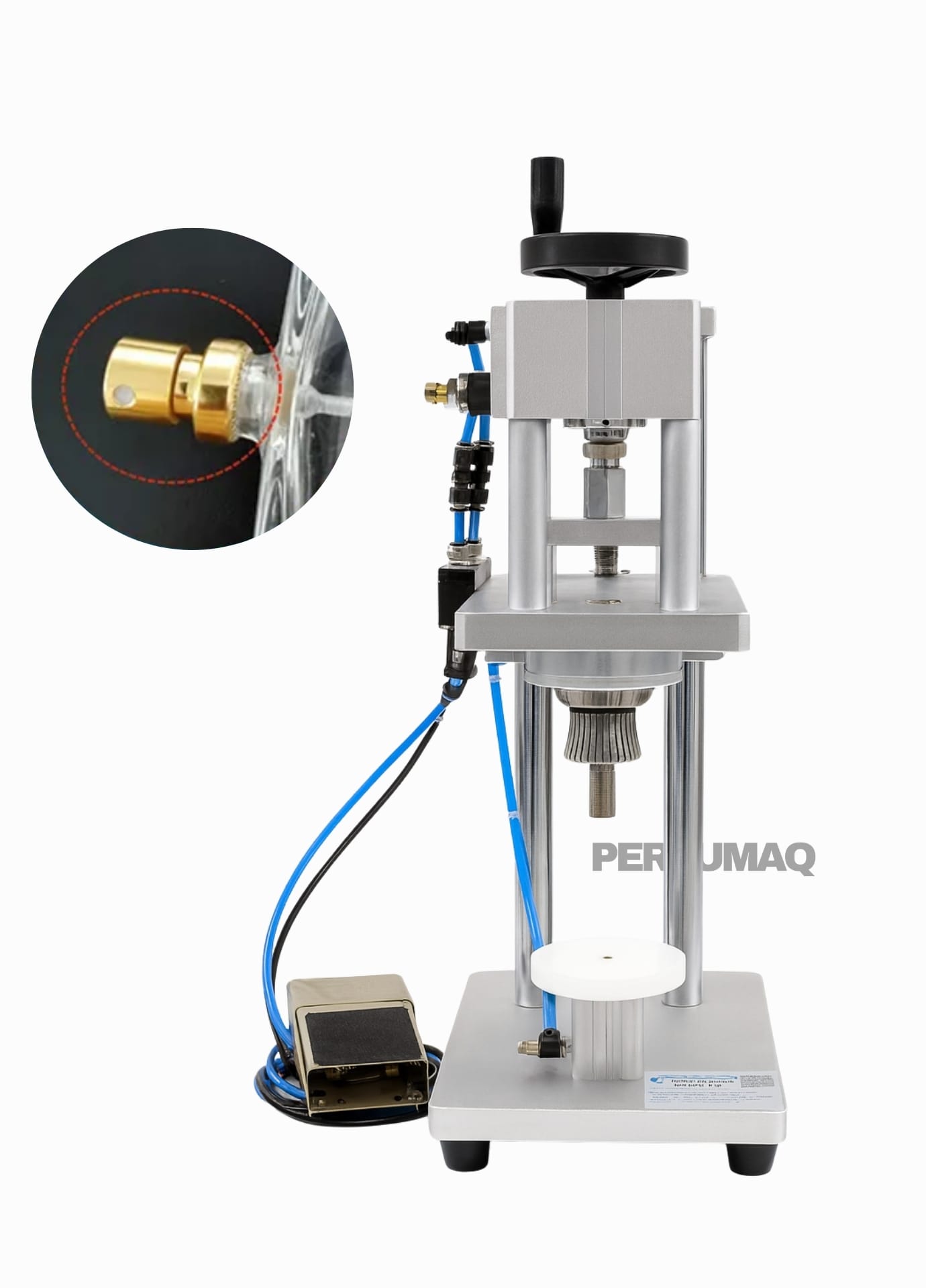 Máquina Semiautomática para Sellar Perfumes
