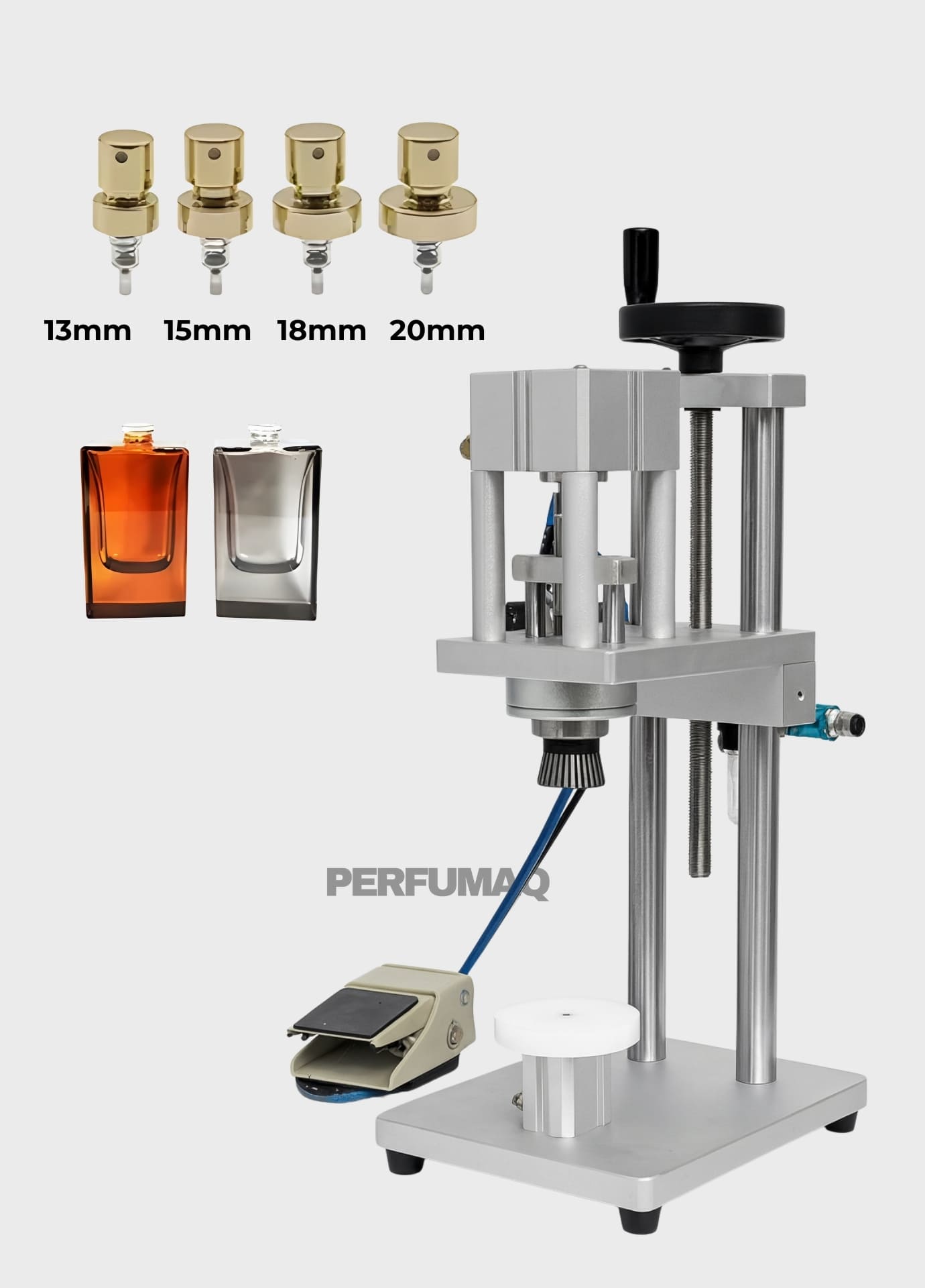 Máquina Semiautomática para Sellar Perfumes