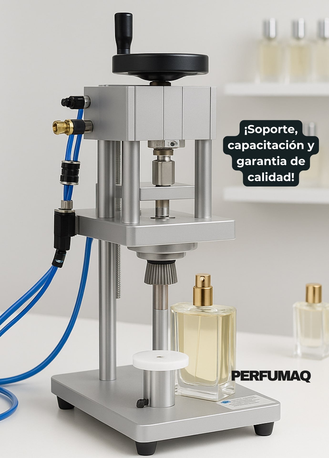 Máquina Semiautomática para Sellar Perfumes